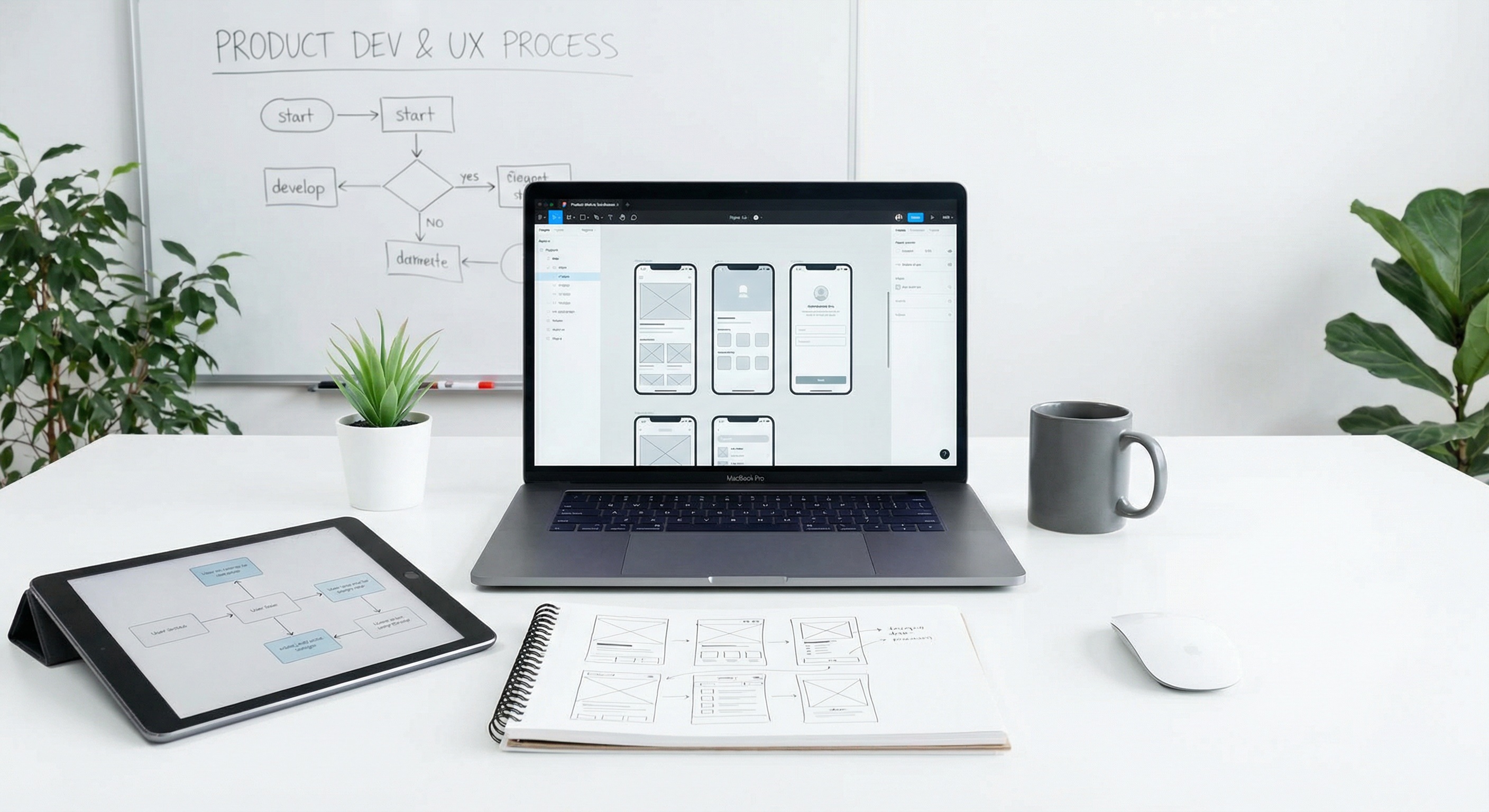 Product development, design, and UX